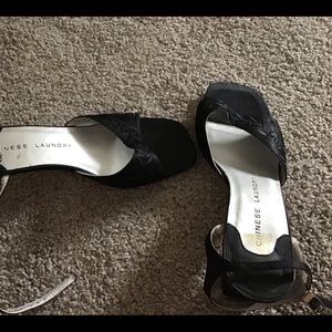 Dressy open toe heels